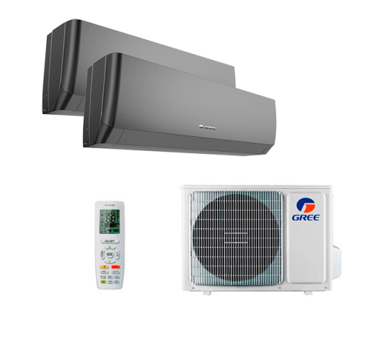 Мульти-сплит система GREE GWH09AGCXB-K6DNA4F/I X 2 / GWHD(14)NK6OO (LCLH) Pular Black