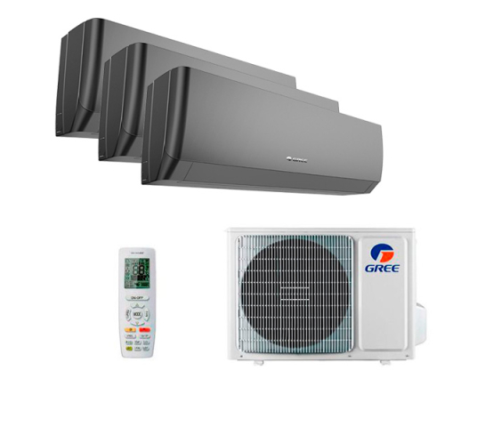 Мульти-сплит система GREE GWH09AGCXB-K6DNA4F/I X 3 / GWHD(21)NK6OO (LCLH) Pular Black